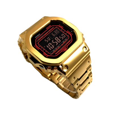 Gold & Red Square G-Shock Mod