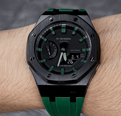 Green & Black G-Shock Mod - G-TUNE