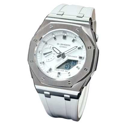 White & Silver G-Shock Mod